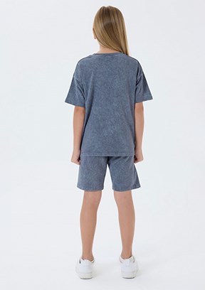 ROLY POLY - RP3802-G Kız Çocuk Füme Pijama Takımı