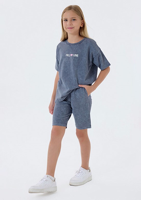 ROLY POLY - RP3802-2 Kız Çocuk Füme Pijama Takımı