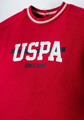 US POLO ASSN Kırmızı Erkek Bebek Şortlu İkili Takım