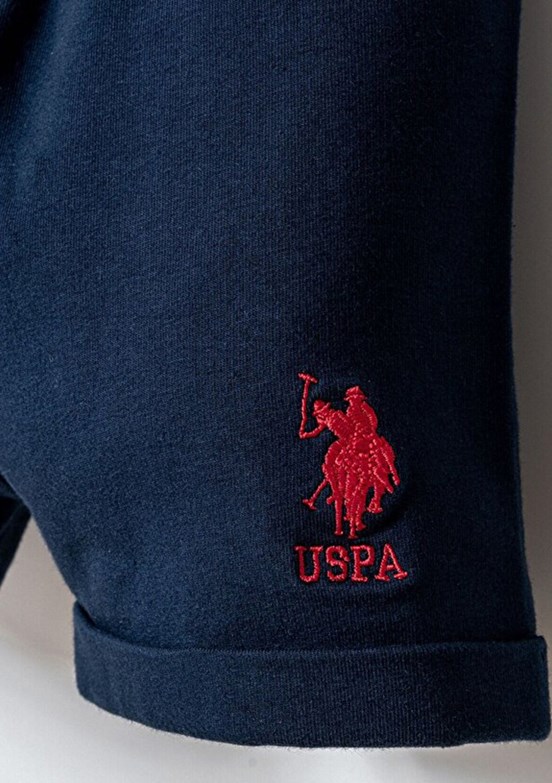 US POLO ASSN Kırmızı Erkek Bebek Şortlu İkili Takım