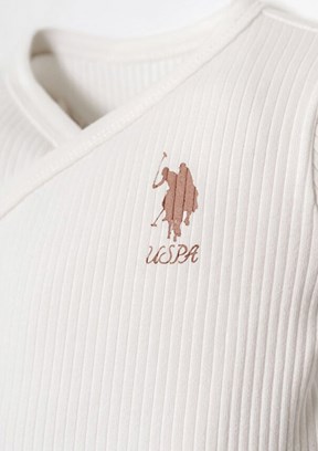 US POLO ASSN Beyaz Kız Bebek Hastane Çıkışı