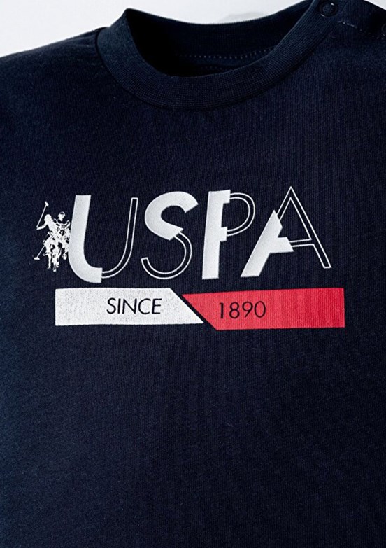 US POLO ASSN Lacivert Erkek Bebek Şortlu İkili Takım