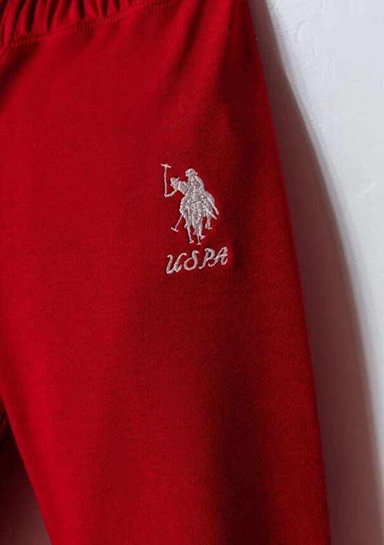 US POLO ASSN Beyaz Kız Bebek Eşofman Takımı