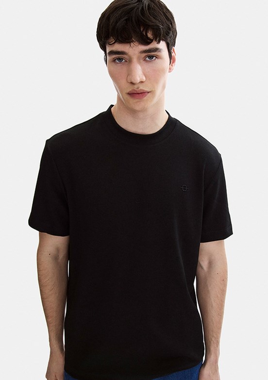 BACKANDBOND - BTS1006700000 Erkek Siyah Basic T-Shirt