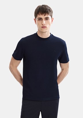 BACKANDBOND - BTS1006700000 Erkek Lacivert Basic T-Shirt