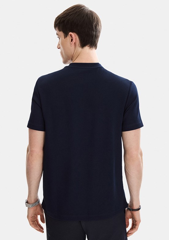 BACKANDBOND - BTS1006700000 Erkek Lacivert Basic T-Shirt