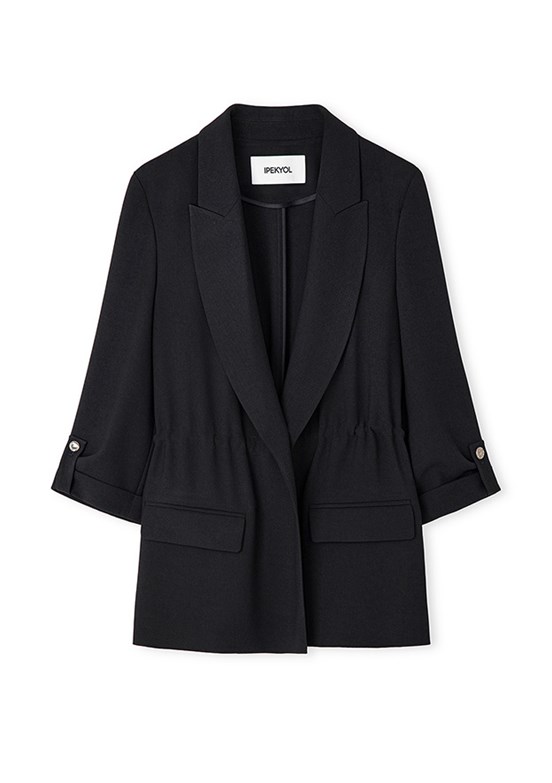 İPEKYOL Siyah Kadın Blazer Ceket