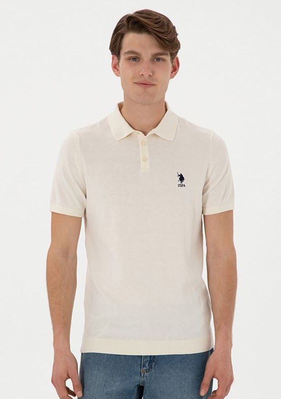 US POLO ASSN Erkek Beyaz Regular Kazak