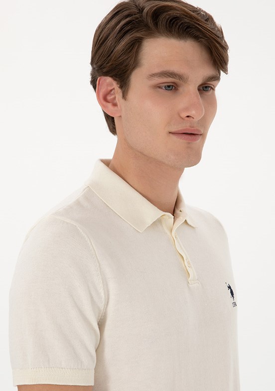 US POLO ASSN Erkek Beyaz Regular Kazak