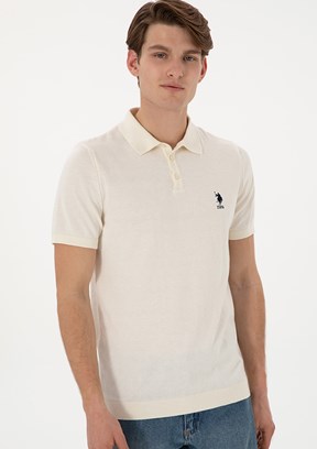 US POLO ASSN Erkek Beyaz Regular Kazak