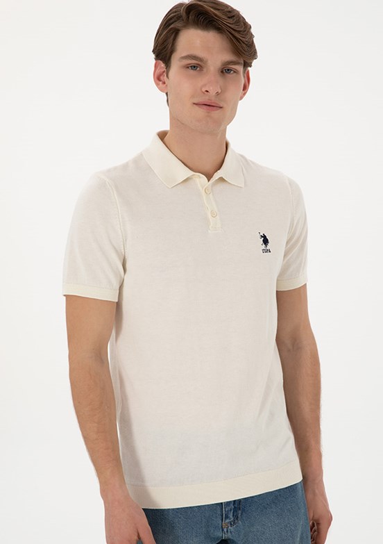 US POLO ASSN Erkek Beyaz Regular Kazak