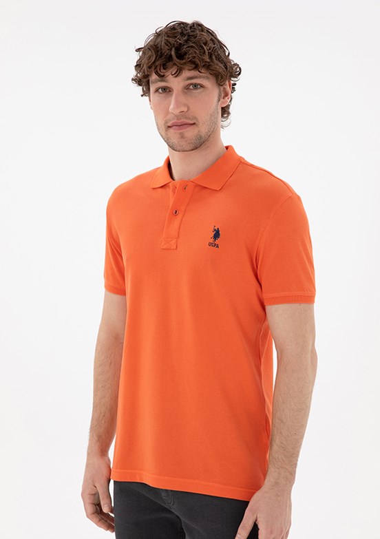 US POLO ASSN Erkek Nar Çiçeği Basic T-Shirt
