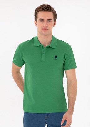 US POLO ASSN Erkek Yeşil Basic T-Shirt