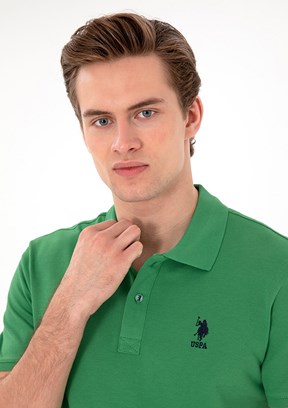 US POLO ASSN Erkek Yeşil Basic T-Shirt