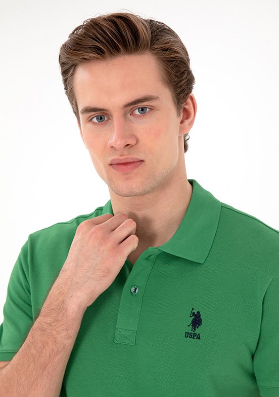 US POLO ASSN Erkek Yeşil Basic T-Shirt