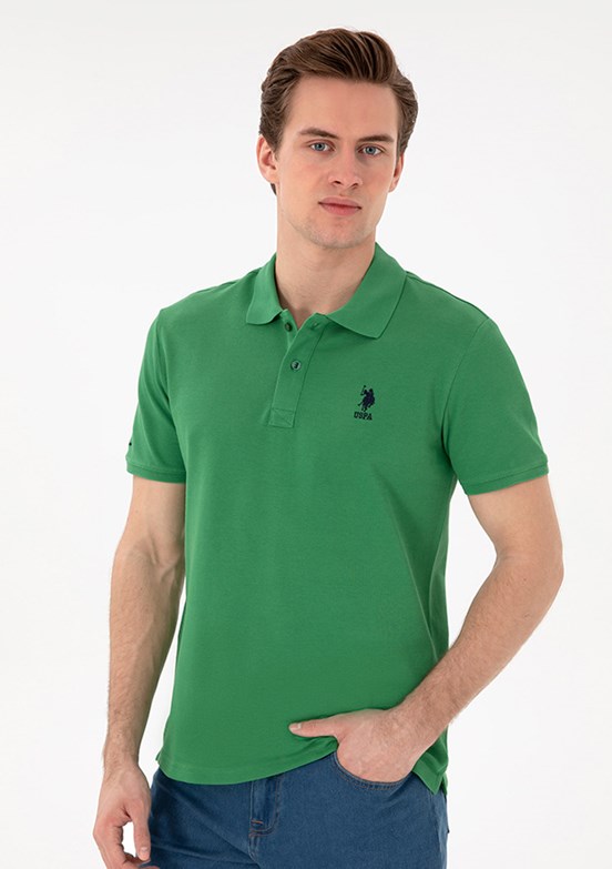 US POLO ASSN Erkek Yeşil Basic T-Shirt