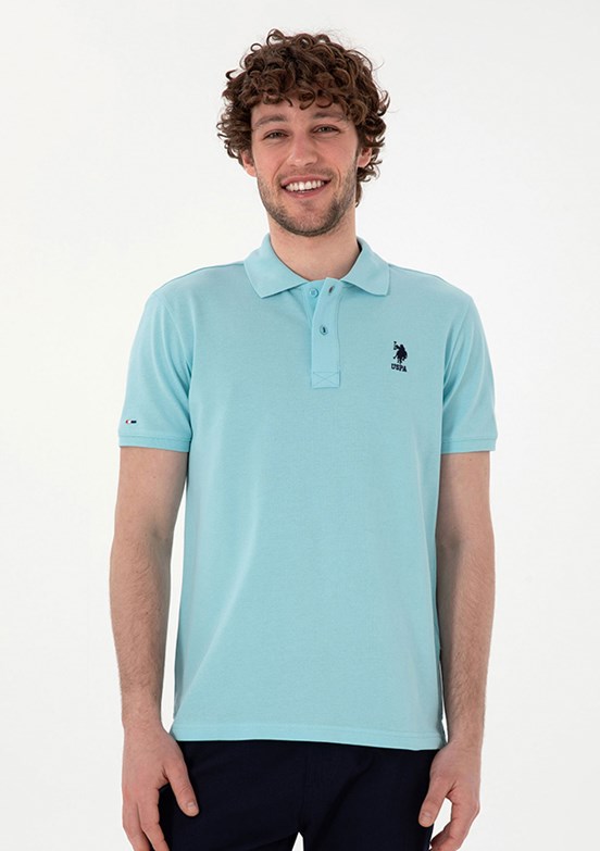 US POLO ASSN Erkek Mavi Basic T-Shirt