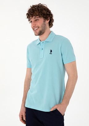 US POLO ASSN Erkek Mavi Basic T-Shirt