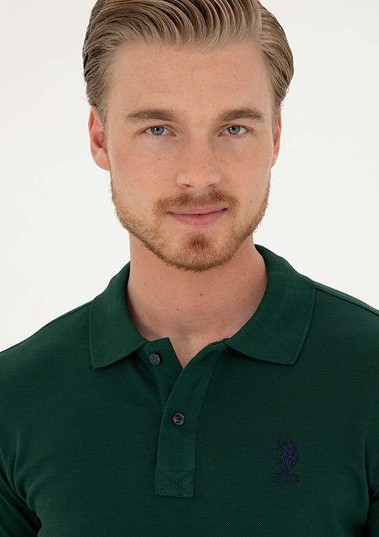 US POLO ASSN Erkek Yeşil Basic T-Shirt