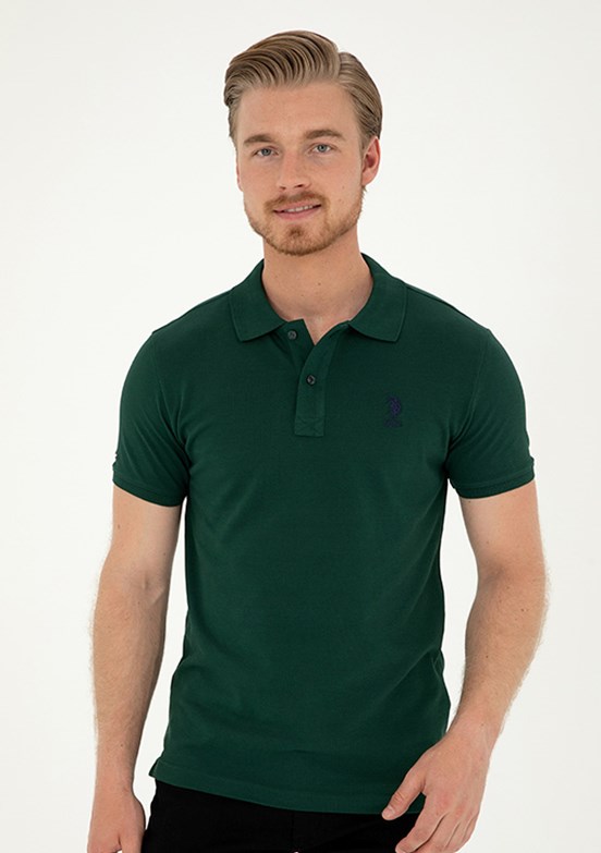 US POLO ASSN Erkek Yeşil Basic T-Shirt