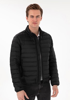 US POLO ASSN Erkek Siyah Basic Mont
