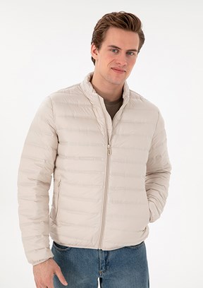 US POLO ASSN Erkek Bej Basic Mont