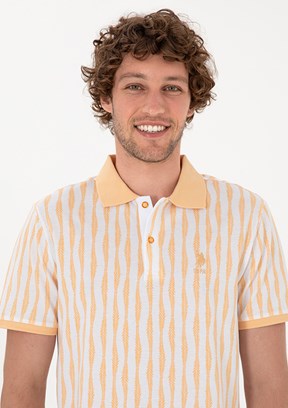 US POLO ASSN Erkek Turuncu Regular T-Shirt