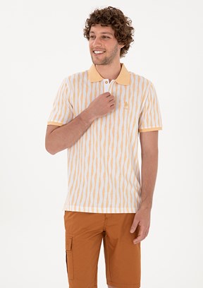 US POLO ASSN Erkek Turuncu Regular T-Shirt