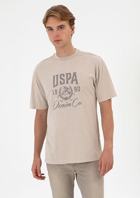 US POLO ASSN Erkek Bej Comfort T-Shirt