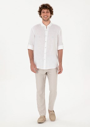 US POLO ASSN Erkek Bej Chino Pantolon