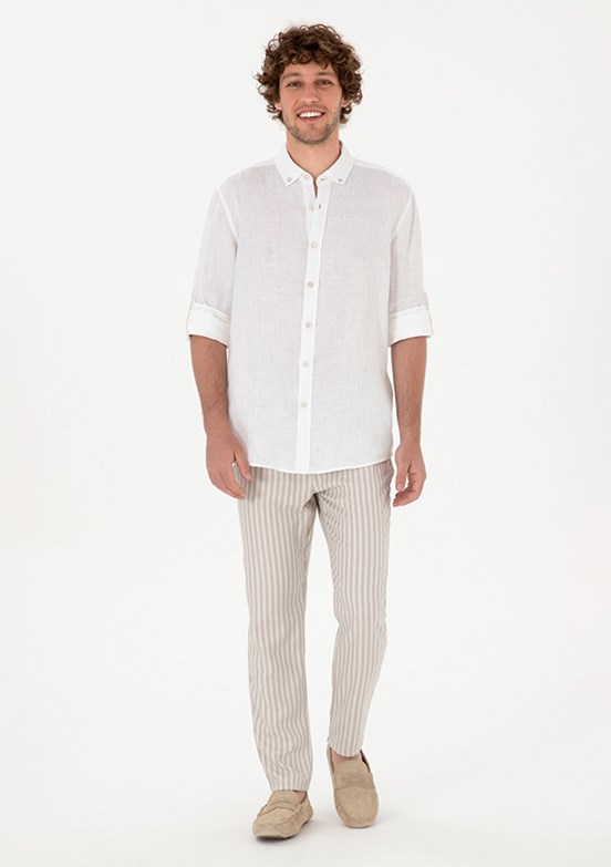US POLO ASSN Erkek Bej Chino Pantolon