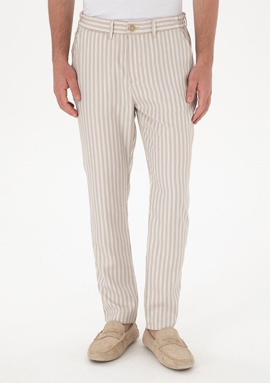 US POLO ASSN Erkek Bej Chino Pantolon
