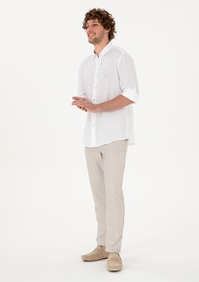 US POLO ASSN Erkek Bej Chino Pantolon