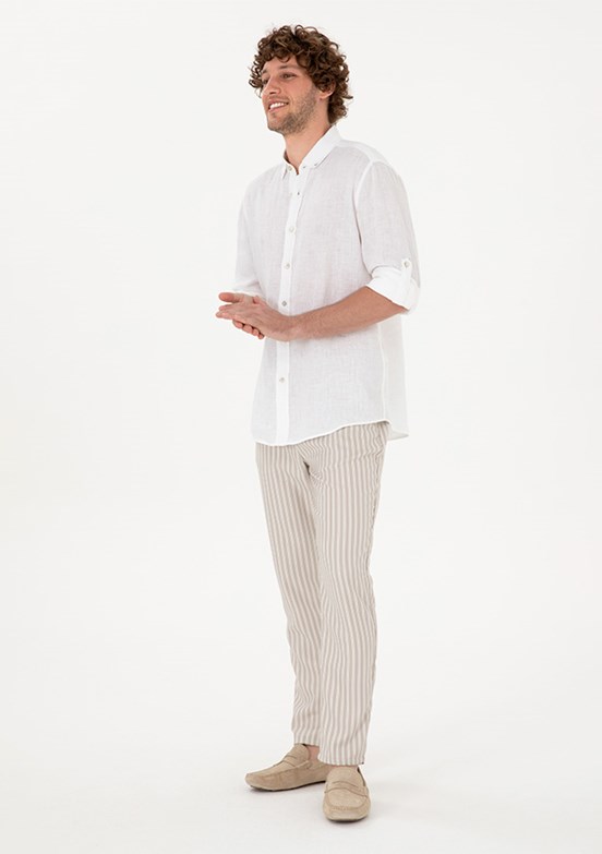 US POLO ASSN Erkek Bej Chino Pantolon