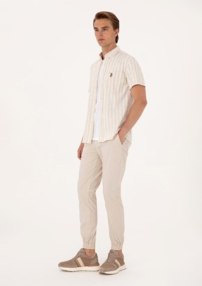 US POLO ASSN Erkek Bej Chino Pantolon