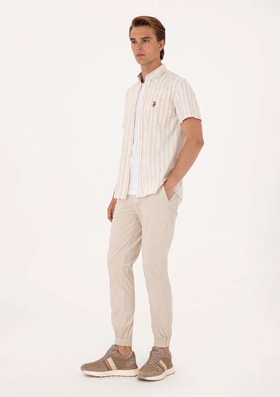 US POLO ASSN Erkek Bej Chino Pantolon