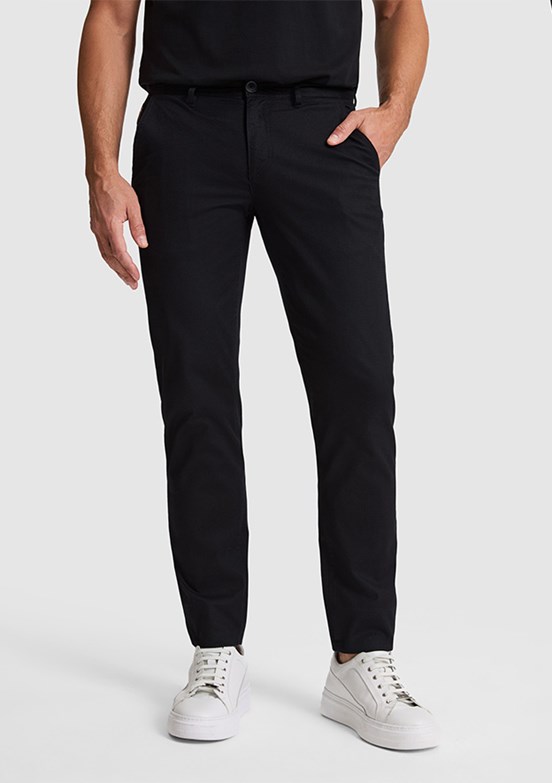 US POLO ASSN - Erkek Siyah Chino Pantolon
