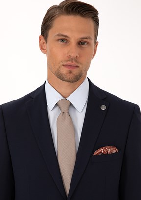 PİERRE CARDİN - Erkek Lacivert Slim Takım Elbise