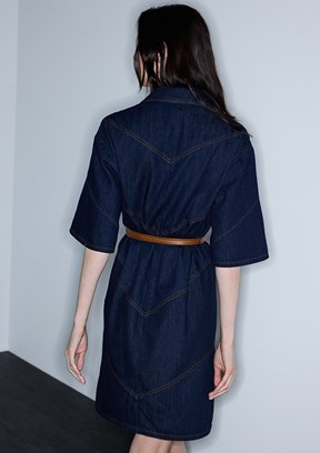 İPEKYOL Lacivert Kadın Denim Elbise