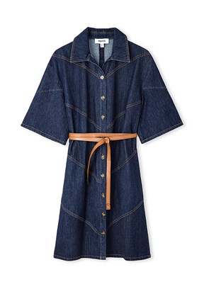 İPEKYOL Lacivert Kadın Denim Elbise