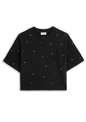 TWİST Siyah Kadın Baskılı T-Shirt