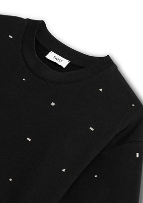 TWİST Siyah Kadın Baskılı T-Shirt