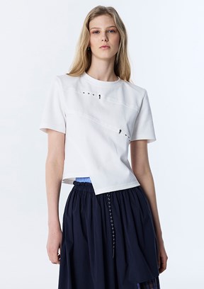 TWİST Ekru Kadın Basic T-Shirt