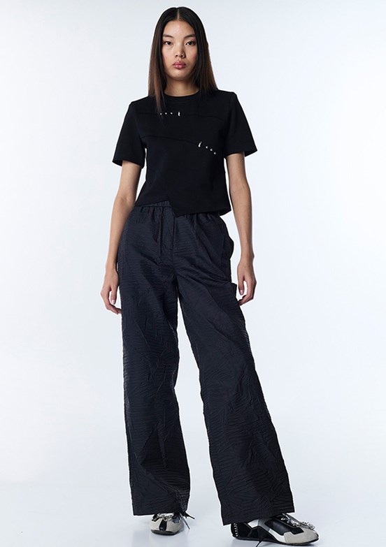 TWİST Siyah Kadın Basic T-Shirt