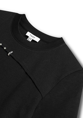 TWİST Siyah Kadın Basic T-Shirt
