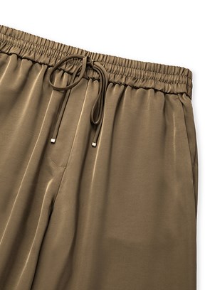 İPEKYOL Yeşil Kadın Bol Paça Pantolon