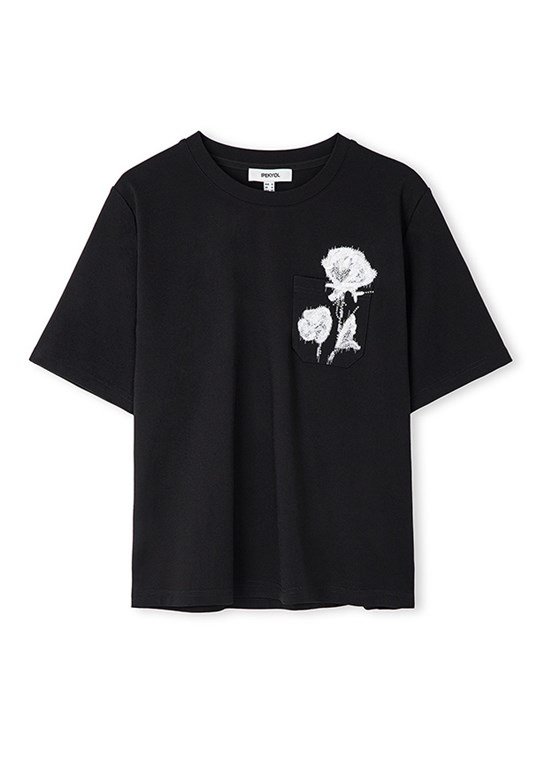 İPEKYOL Siyah Kadın Basic T-Shirt