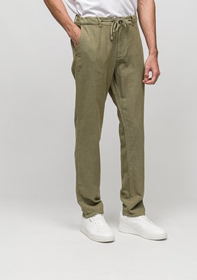 JOHNNY JOE - JOE00080 Erkek Yeşil Jogger Jean Pantolon
