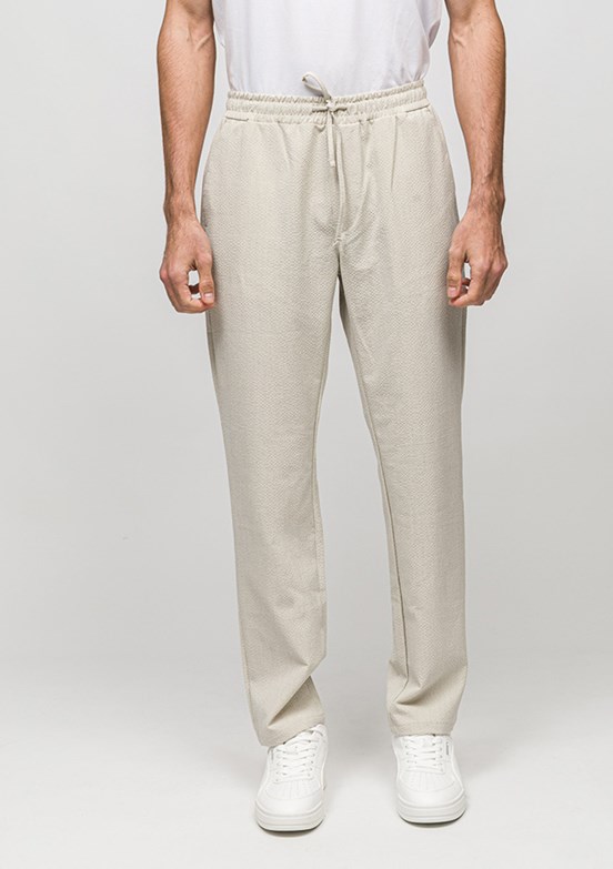 JOHNNY JOE - JOE00140 Erkek Beyaz Jogger Jean Pantolon