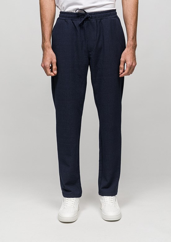 JOHNNY JOE - JOE00140 Erkek Lacivert Jogger Jean Pantolon